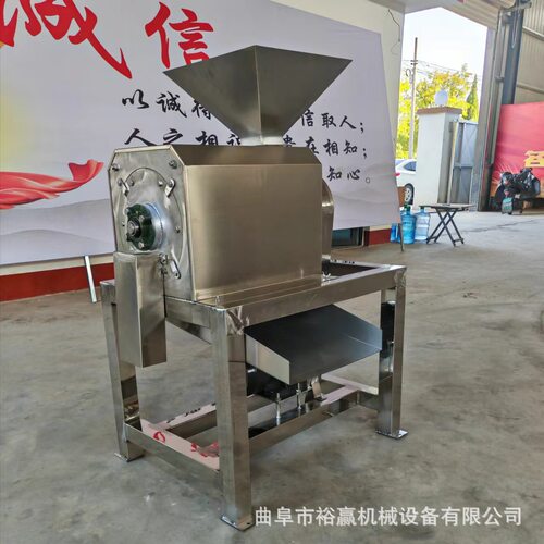 大型不锈钢打浆机 商用樱桃白皮果榴莲去核打浆机 双道打浆机