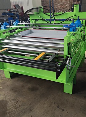 国烨冷弯供应1250mm分条校平机 彩钢板整平机 开平剪切一体机