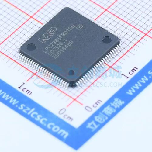 单片机 LPC2365FBD100,551 LQFP-100(14x14) 256KB 72MHz 16/32 B