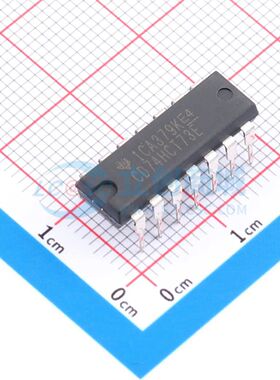 触发器 CD74HCT73E PDIP-14 60MHz JK-型 原装正品