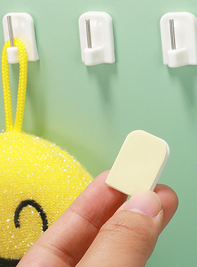 小挂钩白色外贸迷你免打孔窗帘杆支架钥匙挂件挂钩窗帘轨道