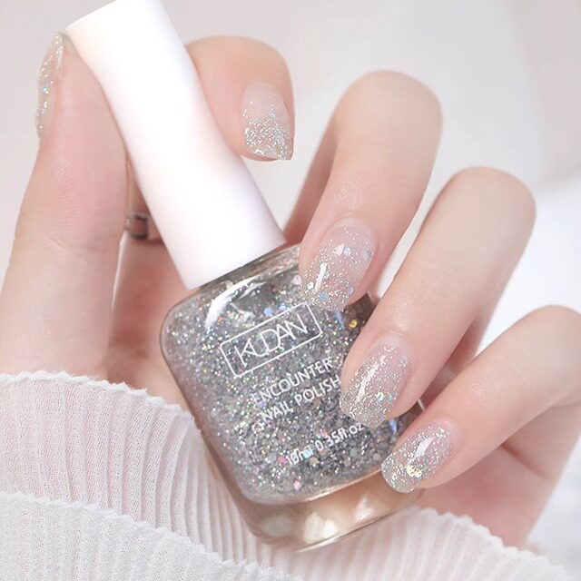 指甲油裸色免烤快干持久可撕拉速干安全无毒美甲2025新款指甲油