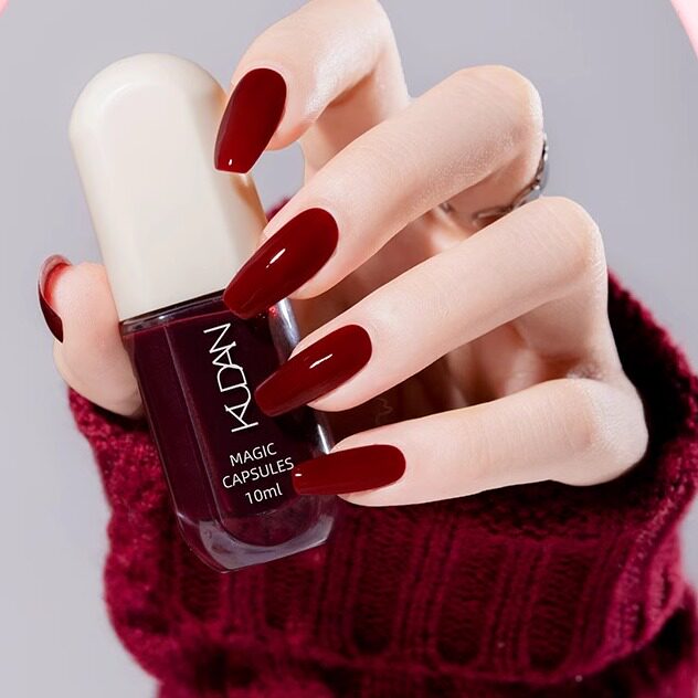 指甲油裸色免烤快干持久可撕拉速干安全无毒美甲2025新款指甲油