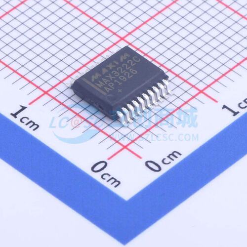 RS232芯片 MAX3222CAP+T SSOP-20-208mil 原装正品