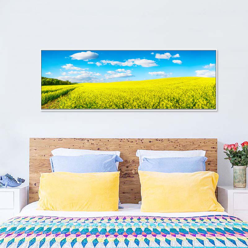 卧室装饰画床头挂画现代简约风y景单幅横版宾馆酒店温馨室内墙壁