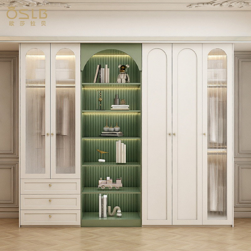 法式衣柜家用卧室奶油风儿童实木衣橱定制一门到顶整体衣帽间柜子,住宅家具,独立衣柜,淘宝优惠券,粉丝福利购,淘宝优惠卷