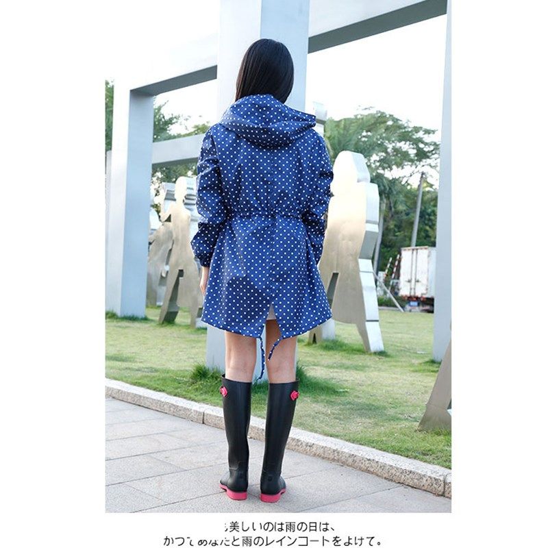 可爱成人雨衣女时尚韩版长款个性连体风衣登山雨披女士防水徒步潮