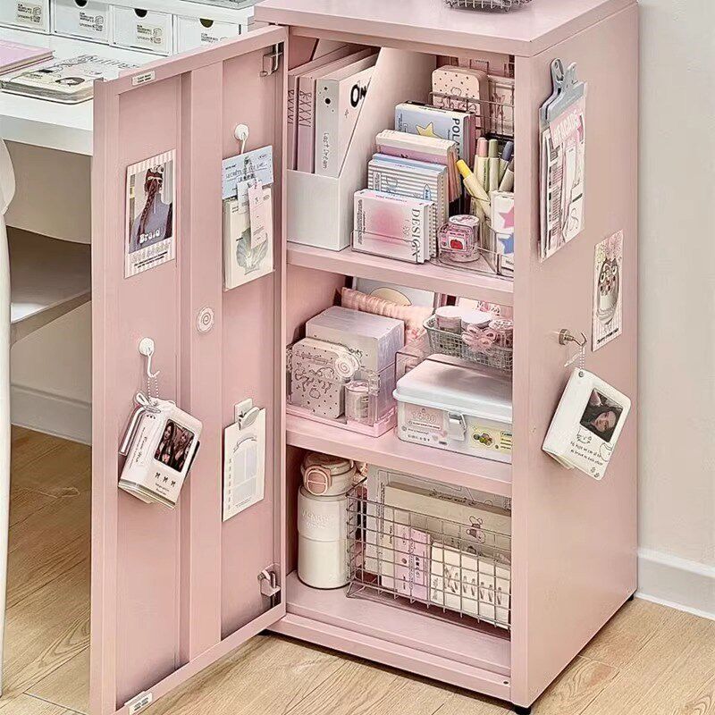 多巴胺书桌边铁皮抽屉式收纳柜储物柜学生书架本文具密码锁铁艺柜,收纳整理,收纳柜,淘宝优惠券,粉丝福利购,淘宝优惠卷