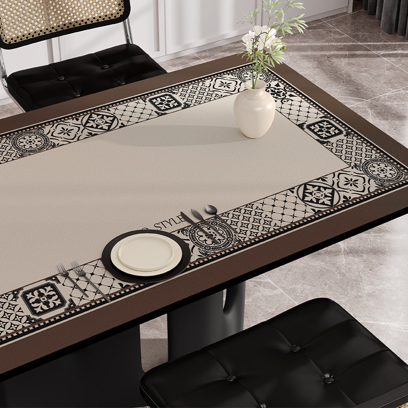 现代简约桌布餐垫防水防油防烫x桌面保护垫免洗可擦PVC餐桌垫桌布