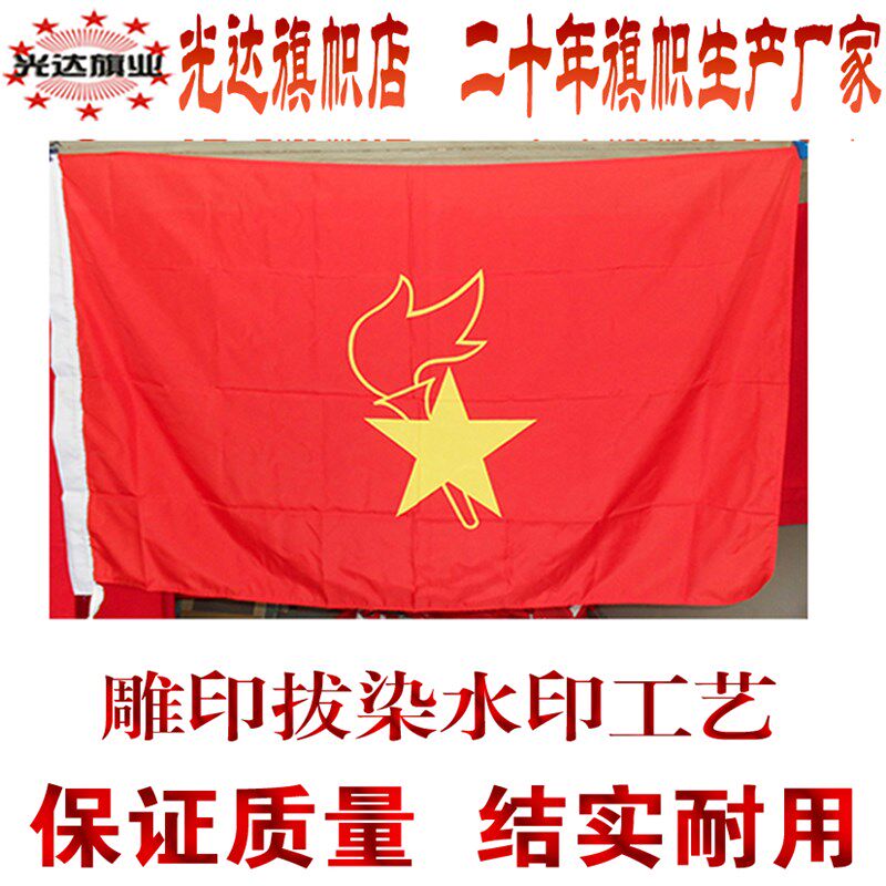 少先队大队旗现货 中队o旗小队旗定制 校旗制作 1号旗288cm*192cm
