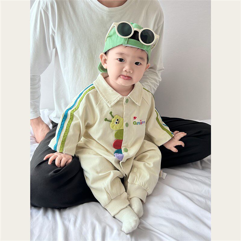06月婴儿秋装宝宝连体衣春秋款超萌动物造型长爬洋气外出服早秋