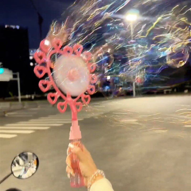 儿童风车泡泡机网红ins水补充液泡泡器手动N手持吹泡泡枪棒器玩具