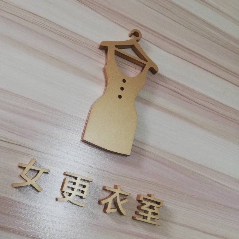 试衣间温馨提示牌指示牌 服装店铺男女更衣室标志门牌. 商场门贴