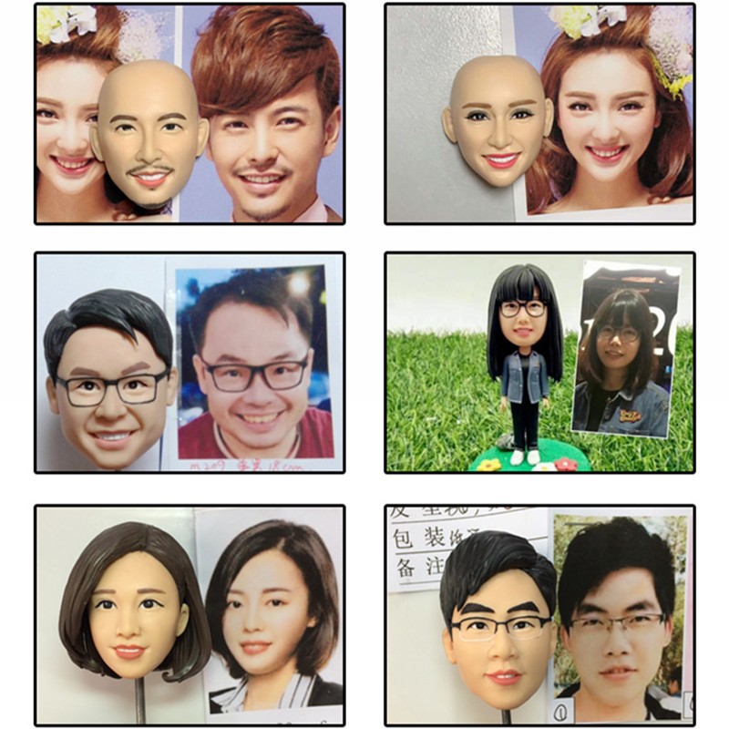 真人公仔软陶人偶定制 泥人娃娃diy手工玩偶泥塑情侣生日结婚礼物
