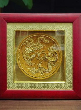 龙凤呈祥摆件厦门漆线雕中式结婚礼品送新人礼物高档定制免费刻字