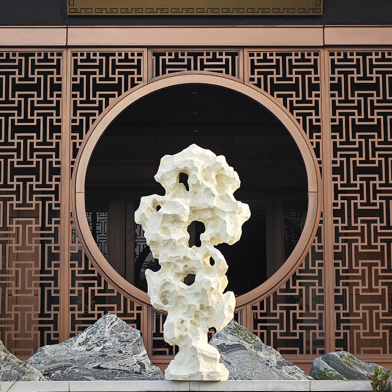 新中式大型仿真太湖石假