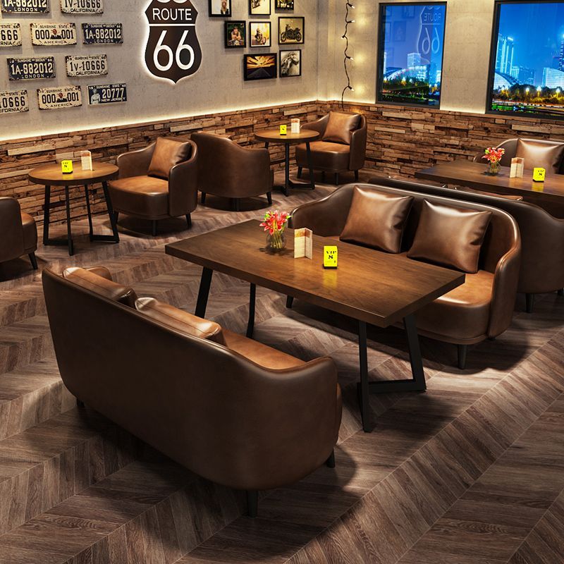 复古工业风酒吧卡座沙发