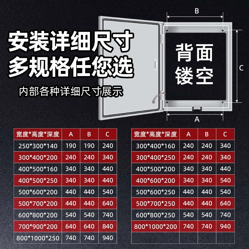 新能源电动汽车充电桩配电箱家用汽车充电箱户外镂空充电枪保护箱