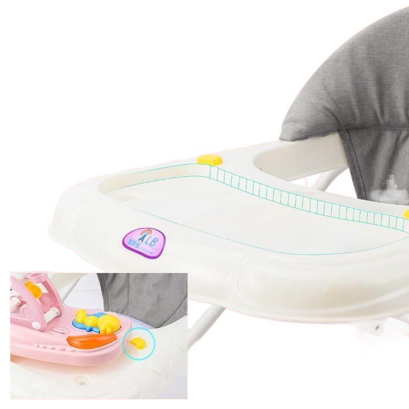 新款婴儿学步车防碰脚防o型腿防侧翻可折叠式男女孩手推可坐