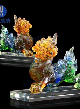 琉璃貔貅摆件招财聚财客厅玄关家居店铺开业礼品桌面摆设新中式