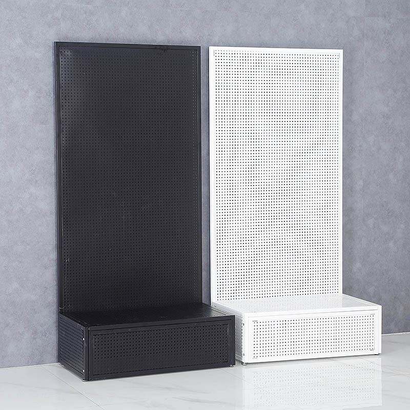 圆孔洞洞板柜式落地置物架手机配件饰品厨房收纳家用五金工具货架