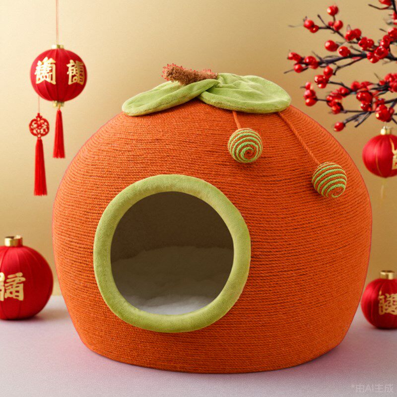 新年猫窝冬季保暖封闭式安全感猫咪睡觉窝剑麻绳猫抓板耐抓睡觉窝,宠物/宠物食品及用品,猫窝/屋/帐篷/沙发,淘宝优惠券,粉丝福利购,淘宝优惠卷