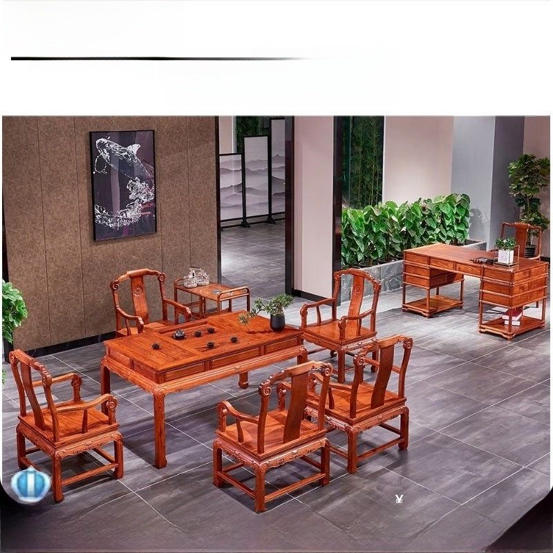 缅甸花梨红木茶桌加厚独板大果紫檀茶桌原木全榫卯结构,住宅家具,红木茶桌/茶台,淘宝优惠券,粉丝福利购,淘宝优惠卷