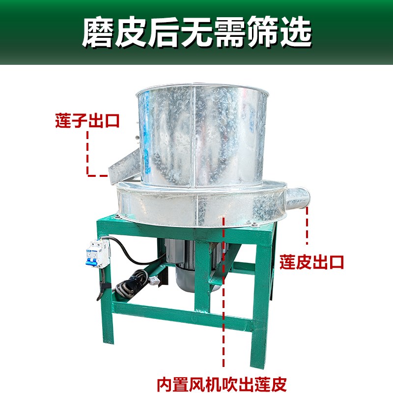 老莲子磨皮机自动小型红磨皮H机红莲磨白莲莲子加工