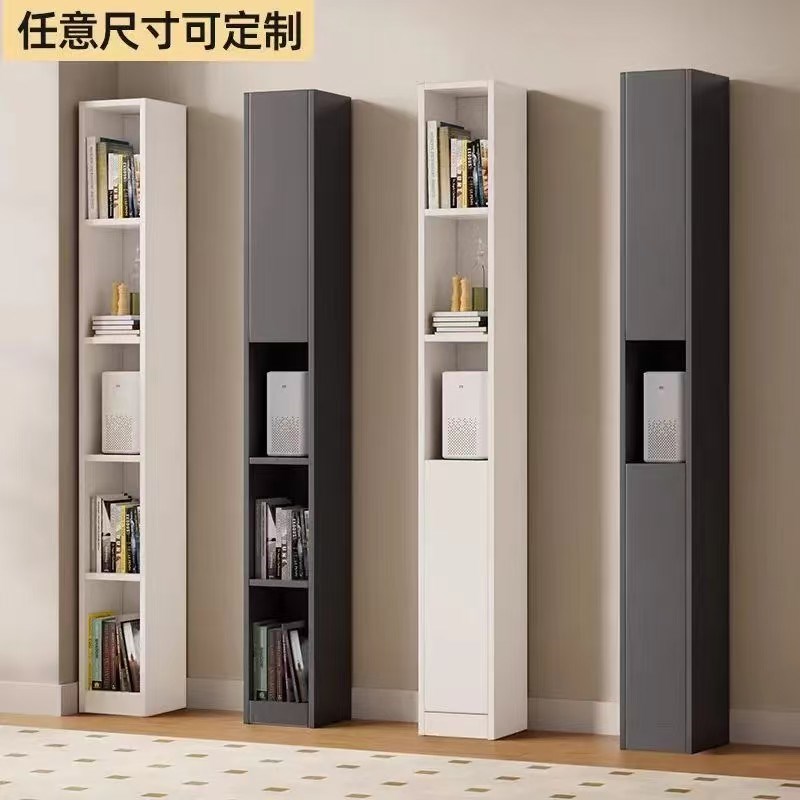夹缝书柜小书架落地窄缝转角缝隙角落墙角收纳柜储物置物立柜超窄