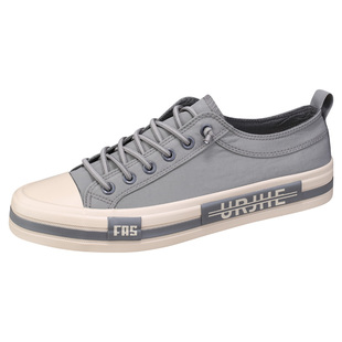 透气韩版 潮流百搭男生鞋 帆布鞋 男鞋 男式 夏季 休闲鞋 蓝色板鞋 子男士