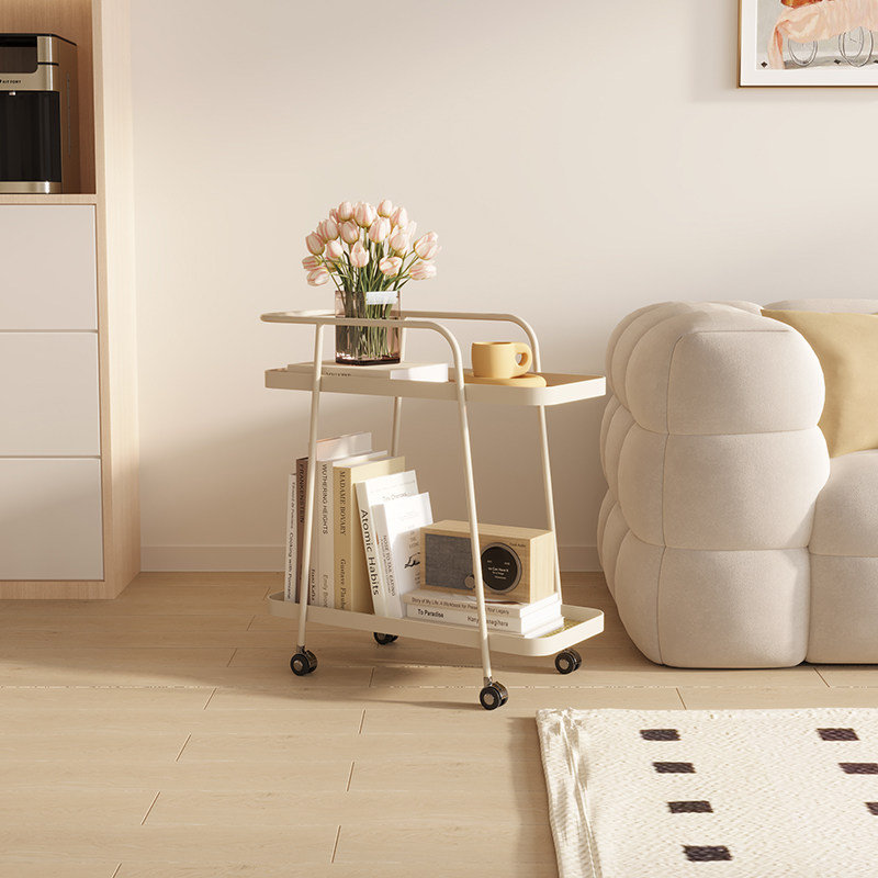奶油风客厅可移动小推车带轮沙发小边几卧室网红牀头边桌小茶几,住宅家具,移动边几/推车,淘宝优惠券,粉丝福利购,淘宝优惠卷