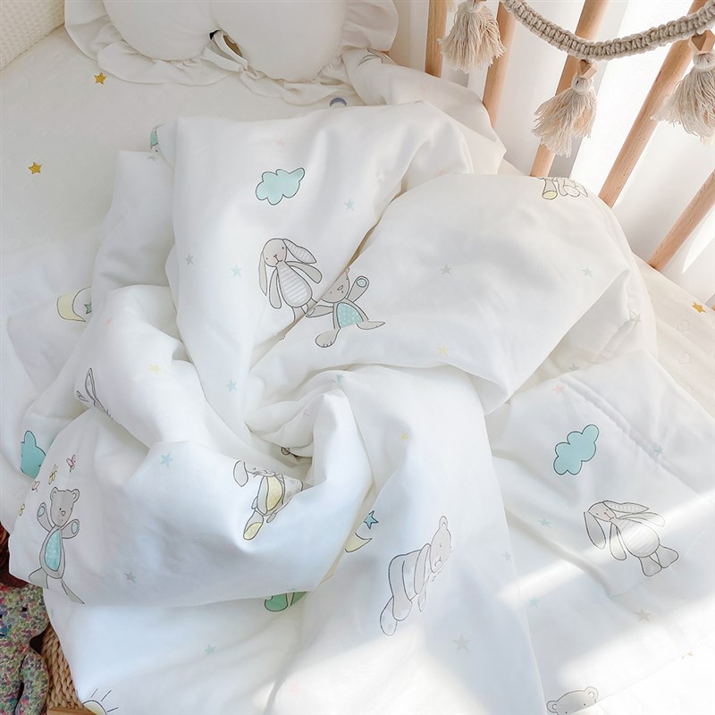 云柔轻薄婴儿纱布夏凉被纯棉新生儿空调被幼儿园儿童午睡宝宝盖毯