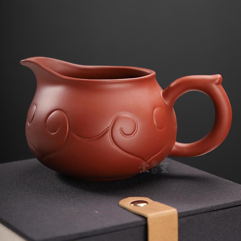 宜兴原矿紫砂g公道杯大红袍茶海茶道配件功夫茶具茶漏套装分茶器