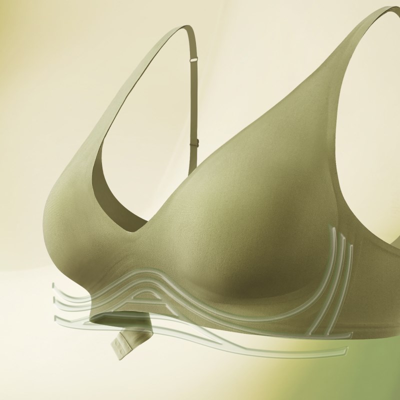 果冻条无痕固定杯内衣女夏季薄款小胸聚拢防下垂收副乳无钢圈文胸