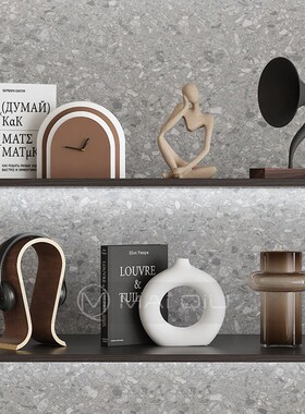 高级感侘寂风艺术抽象小众装饰品摆件中古小户型软装酒柜陈设摆设