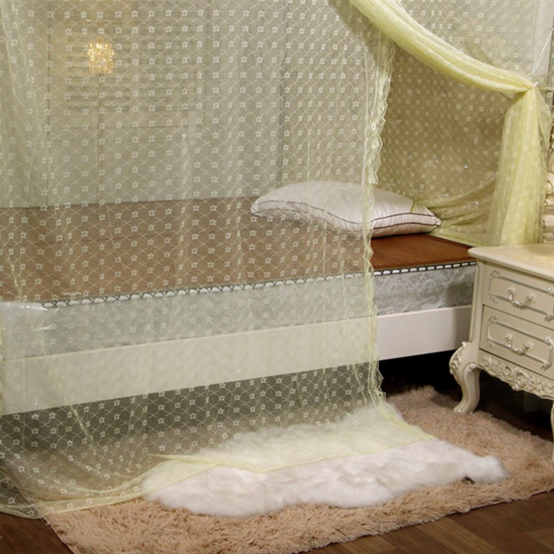 蚊帐家用1.8m床1.5纹账2文章固定1.2米2.0x2.2落地加厚宫廷