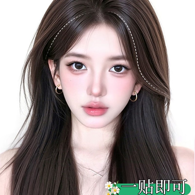 【无需发a夹】刘海假发片女头顶补发蓬松隐形无痕高颅顶魔术贴假