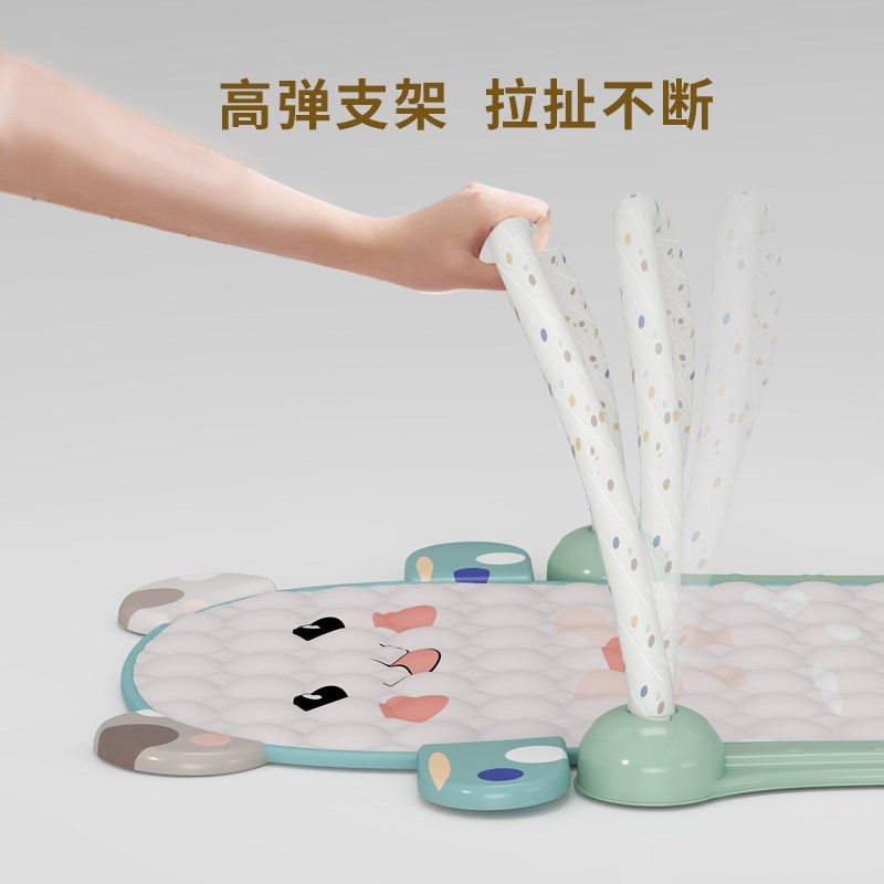 婴幼儿脚踏钢琴健身架宝宝锻炼架躺着玩的玩具0一1岁新生儿健身器