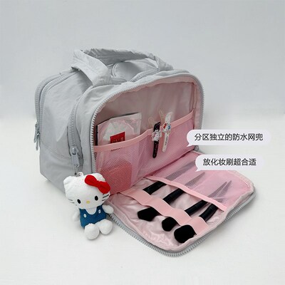 美妆护肤小物全装下!化妆包女大容量分区收纳包洗漱化妆一体包