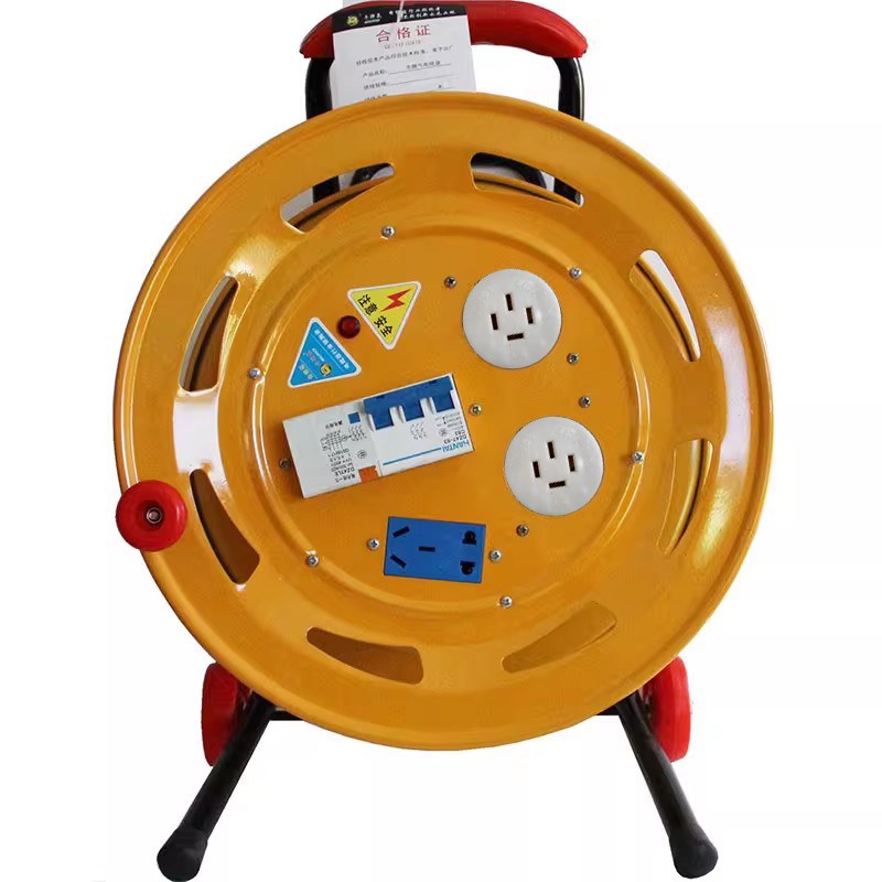 380v伏电缆盘16A插头插座 大功率三相电移动线S盘线拖线盘插线线