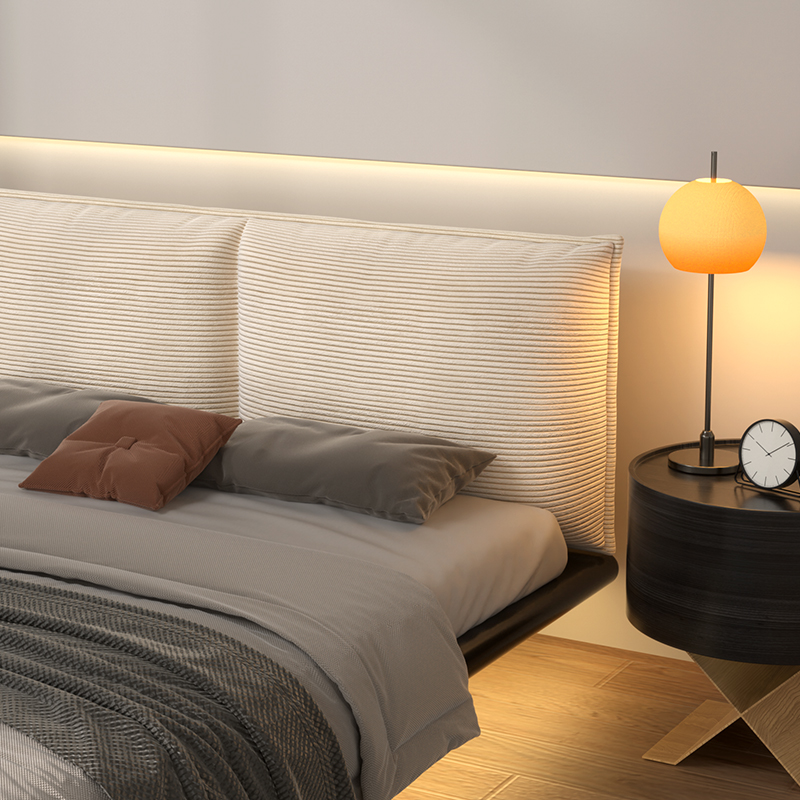 床头靠垫软包灯芯绒靠枕床头自粘榻榻米双M人大靠背垫简约床头靠