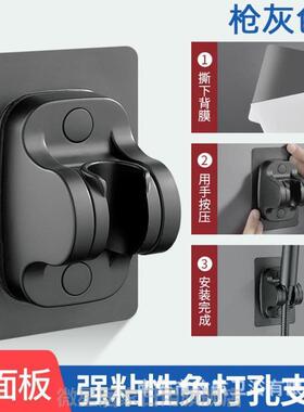 2025新款花洒枪灰色花洒喷头淋浴增压家用浴室一键止水手持花洒套