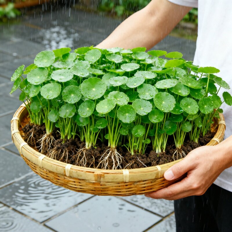 大叶铜钱草水培植物室内好养鱼缸水草专用水养金钱草花卉绿植盆栽