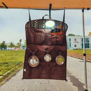 简森户外车边帐增强配件加强天幕杆铝合金风绳地钉置物袋灯架防风