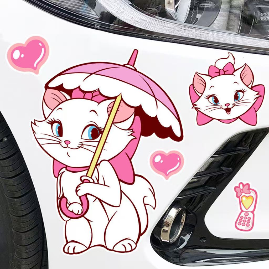 新车电动车汽车车贴装饰必备卡通汽车贴纸防水防晒不伤漆车身贴纸