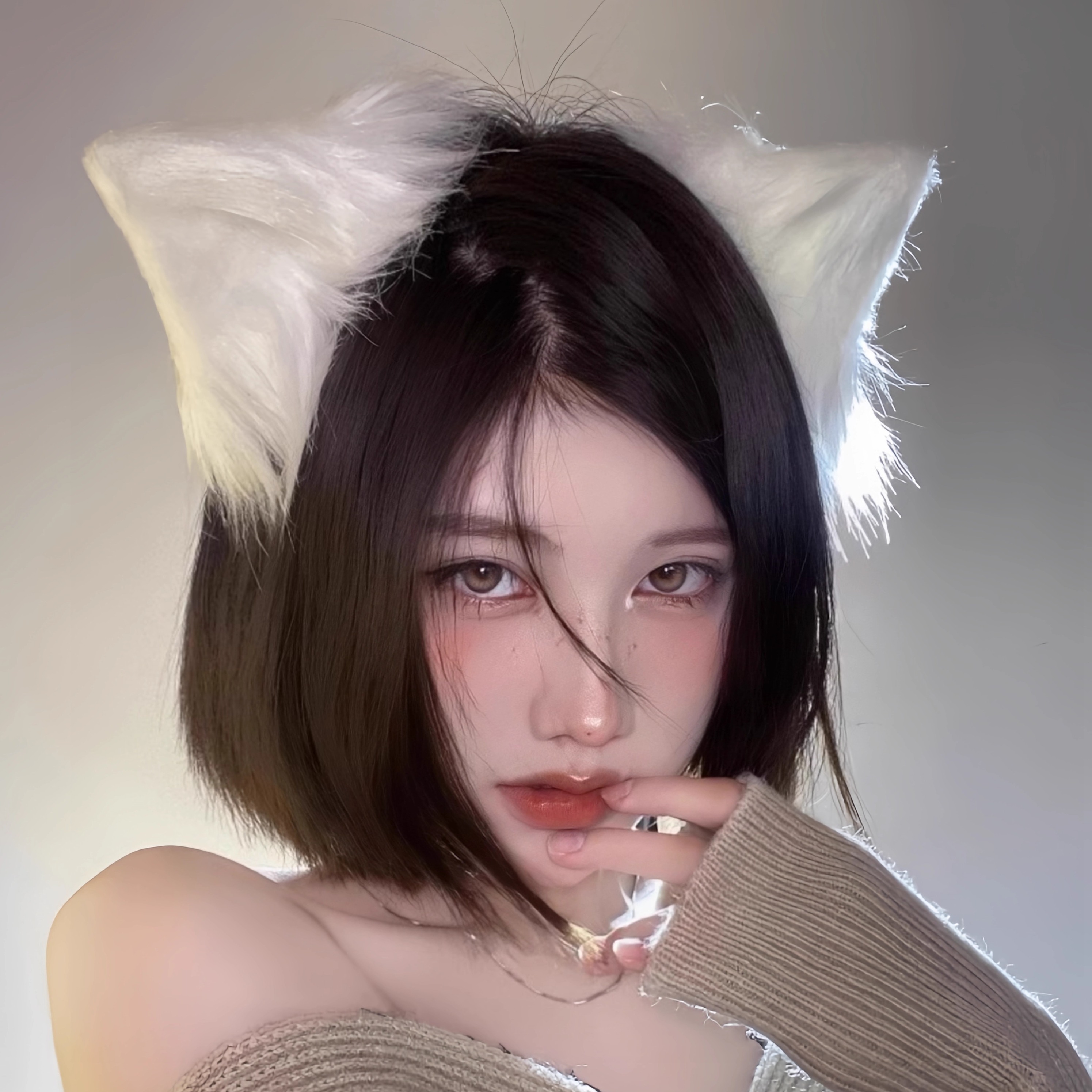 这毛绒耳朵带上也太好看了吧