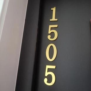 磁吸门牌号高级感家用入户门磁性数字门贴门牌号家用可定制古铜色