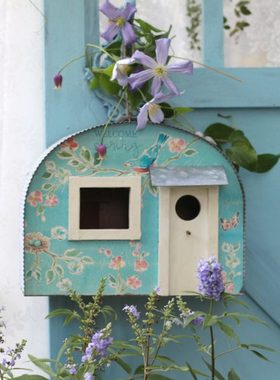 森得源创意房屋装饰庭院家居鸟屋摆件花园挂件摆饰观赏品艺术建筑