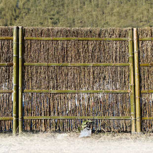 毛竹枝篱笆庭院栅栏围栏户外护栏围墙屋顶隔断装饰楠竹枝遮挡