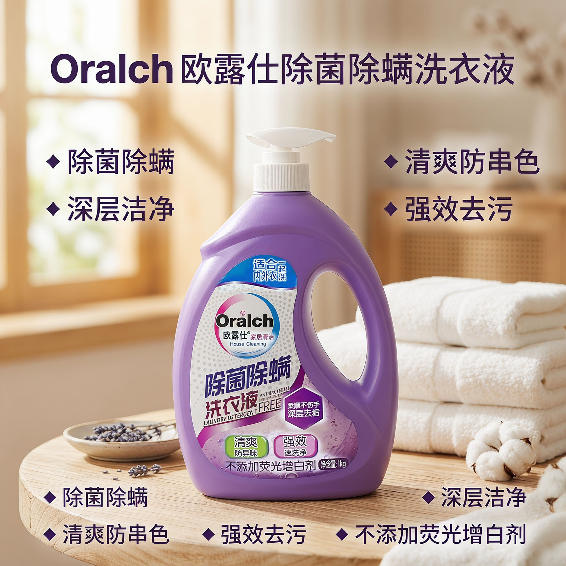 欧露仕除菌除螨洗衣液
